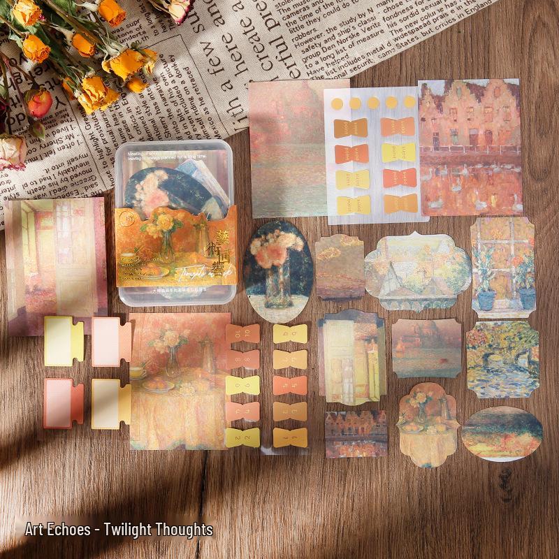 

Retro Sticky Notes - Writable Memo Paper for Journals and Collages