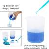 Silicone Measuring Cup Resin Epoxy Graduated Cups Transparent Scale Cups for Resin Art 600/1000ml for Jewelry Lab Use