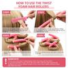 10-teiliges Set mit flexiblen Lockenstäben zum Lockendrehen, flexiblen Stäben, Lockenwicklern ohne Hitze, weicher Schaumstoff für kurzes, mittellanges und langes Haar