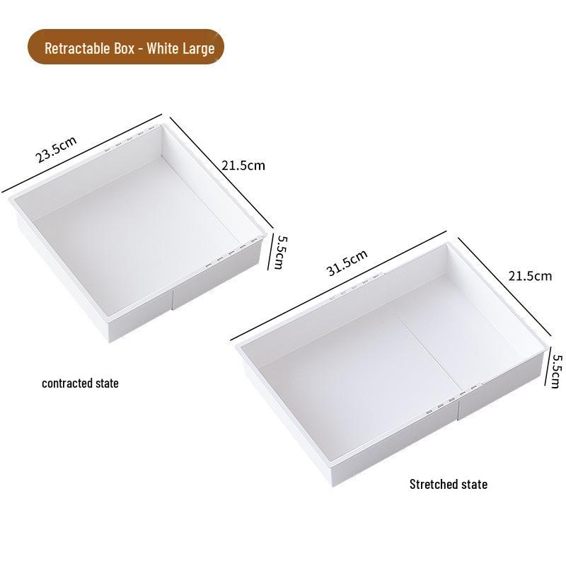 Retractable Drawer Divider for Tableware and Cosmetics Storage