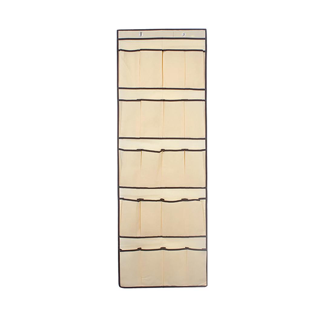 20  Door Back Shoe Hanging Bag Wall Non-woven Cosmetic Shoes Underwear Organizing Bag