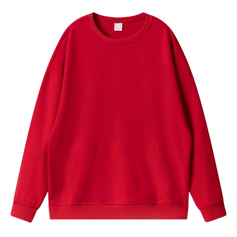 300G Terry Loop Drop-Shoulder Sweatshirt Men s 2025 Fall Winter Casual Loose-Fit Basic 3D Silhouette Couple s Fashion Top Sweatshirt XS