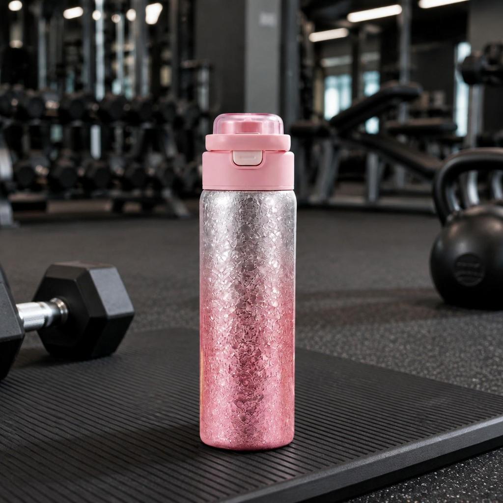 Mist Water Bottle with Built-in Mister Sprayer Portable for Gym Goers, Commuters