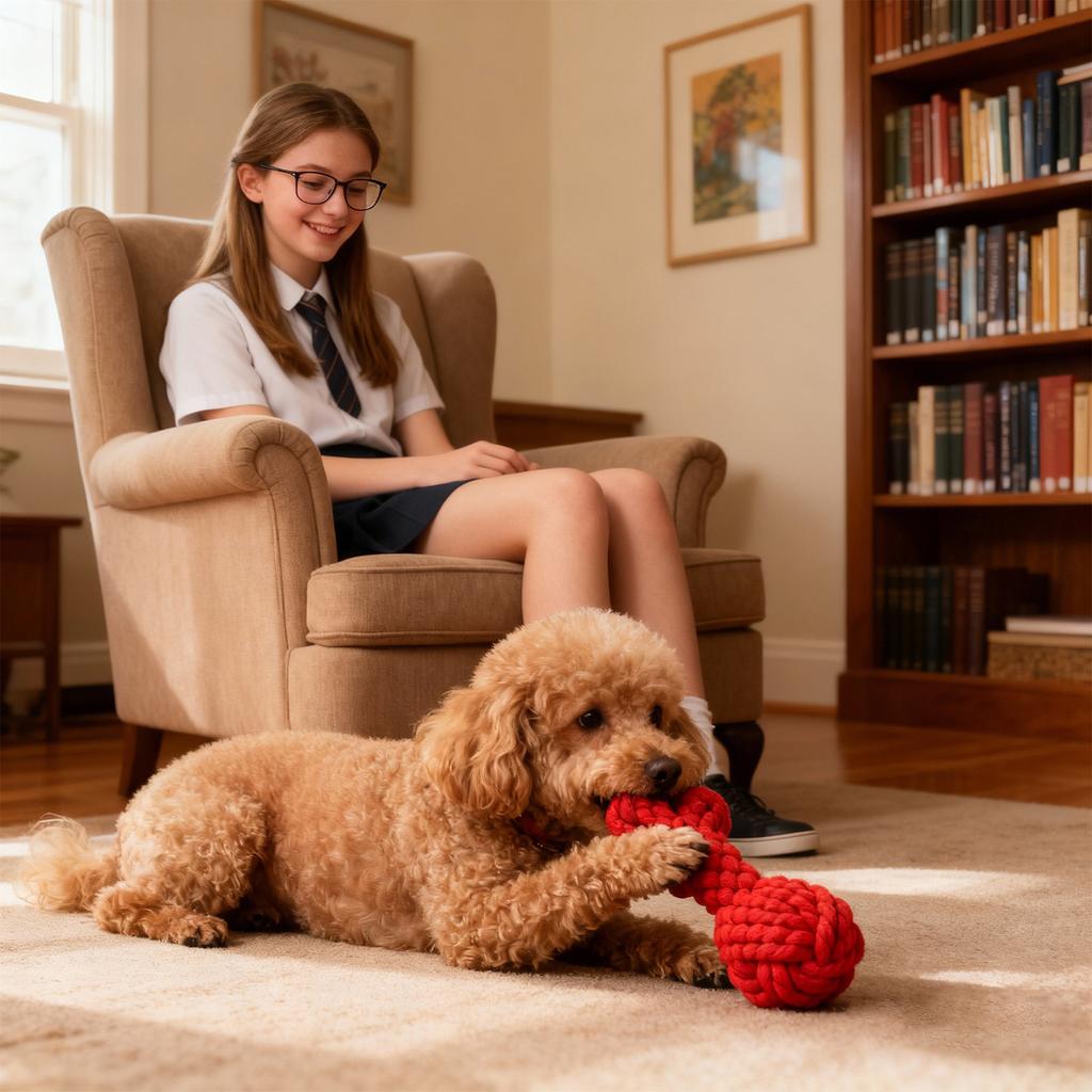 Dog Rope Chew Toys - Cute Heart,  Chicken Leg Designs For Teething, Care & Boredom Relief, Ideal For Small To Medium Dogs