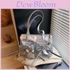 Simple Pu Bag With Folded Design And Bow For Daily Use