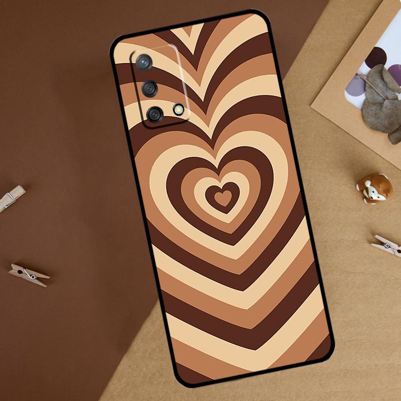 

Кофейная любовь Коричневое сердце Эстетика Для Oppo A40 A60 A80 A74 A94 A54 A18 A38 A58 A78 A98 A16 A76 A96 A15 A57S A17 A77 Чехол для телефона OPPO A60 5G