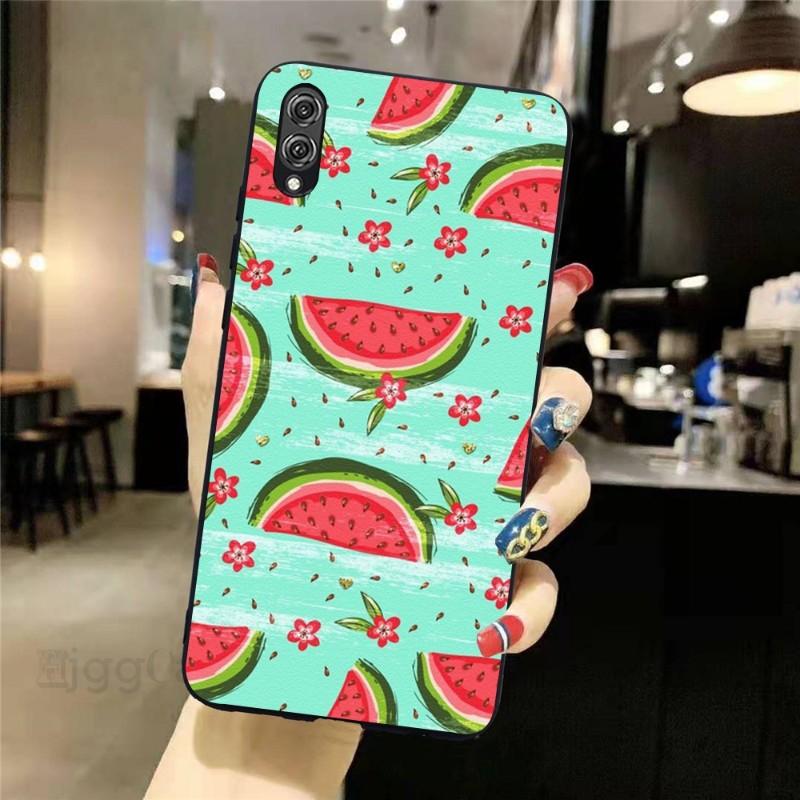 Wassermelone Sommer Obst Telefon Fall Für Honor 70 50 20 7S X9 X8 X7 Magie 4 3 Pro Weiche Schwarz telefon Abdeckung