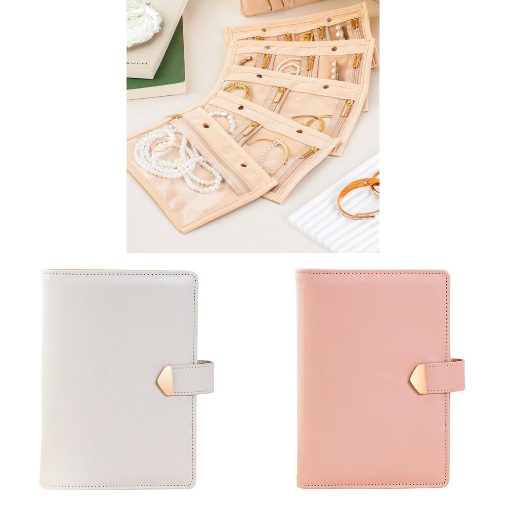 Jewelry Storage Box With Leather Material For Rings Necklaces And Earrings Organizer For Gift And Home Use