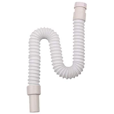 White 1-Pack Expandable Flexible Kitchen Sink Sewer Pipe Bathroom Drains Tube Wash Basin Plumbing Rainwater Down Spout Hose