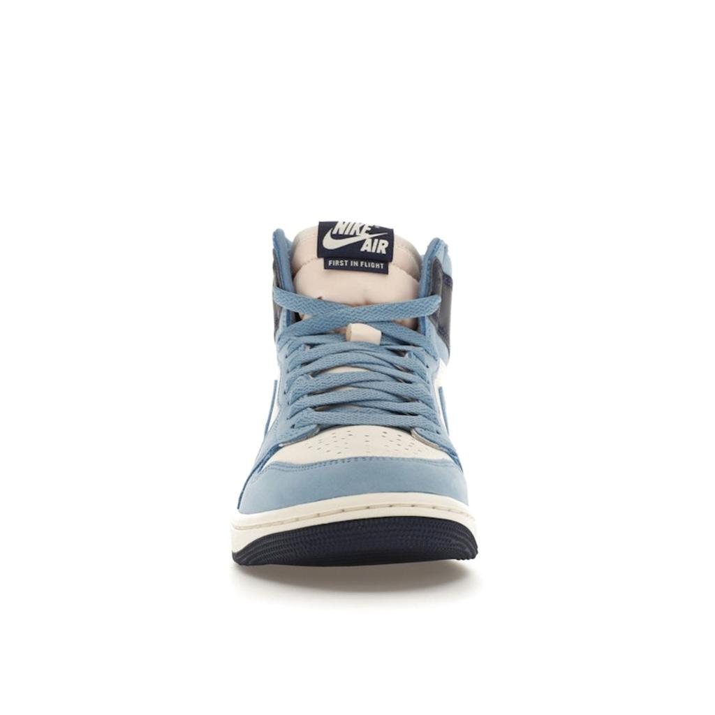 Air Jordan 1 Retro High OG First in Flight Women Sneakers Blue University-Blue Midnight-Navy FD2596-400