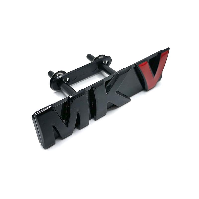 ABBL1 Gloss Black Auto Decal Sticker 3d Letters MKV Grill Outlet Logos GLOF 5 Emblem MK5 Trunk Car Badges