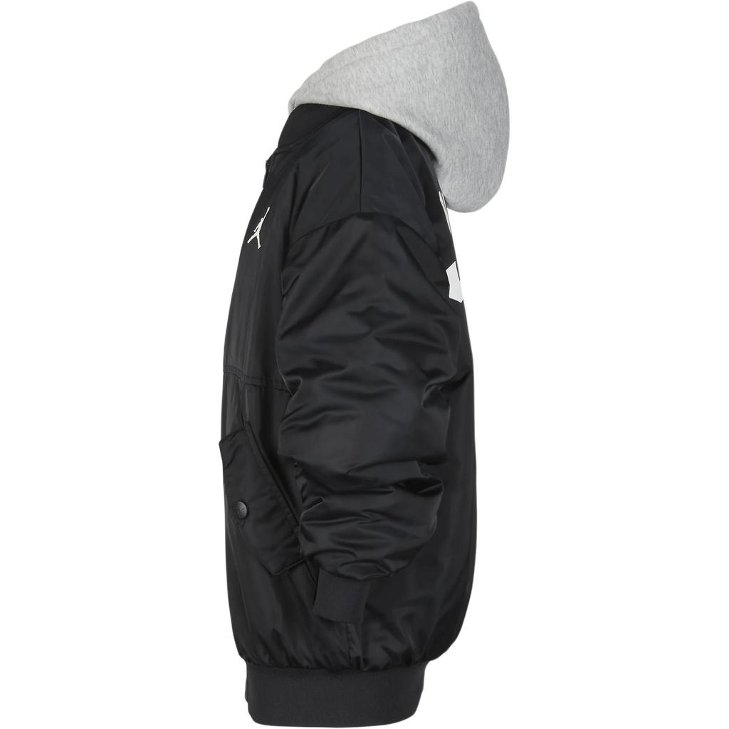 Jordan Hooded Warm Loose Jacket Kids jackets Black HQ7221-010
