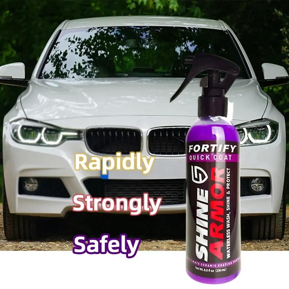 SHINE ARMOR Ceramic Coating Fortify Quick Coat Wosk samochodowy Polish Spray Wosk do mycia bez wody Hydrofobowa warstwa wierzchnia Polish Polymer Paint