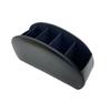2025+ 5 Grid Pu Leather Organizer Remote Control Phone and Tv Holder Desk Storage Box Cosmetics Brush