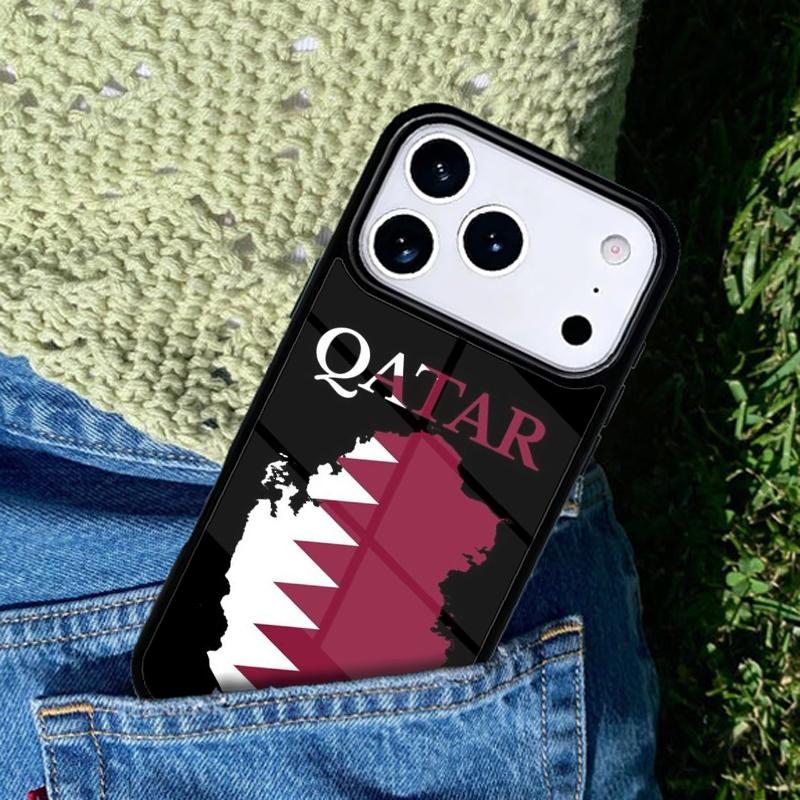 Qatar Flag National Banner mobile phone case Compatible with IPhone 17 16 15 14 13 12 11Pro Max 17 Air cover
