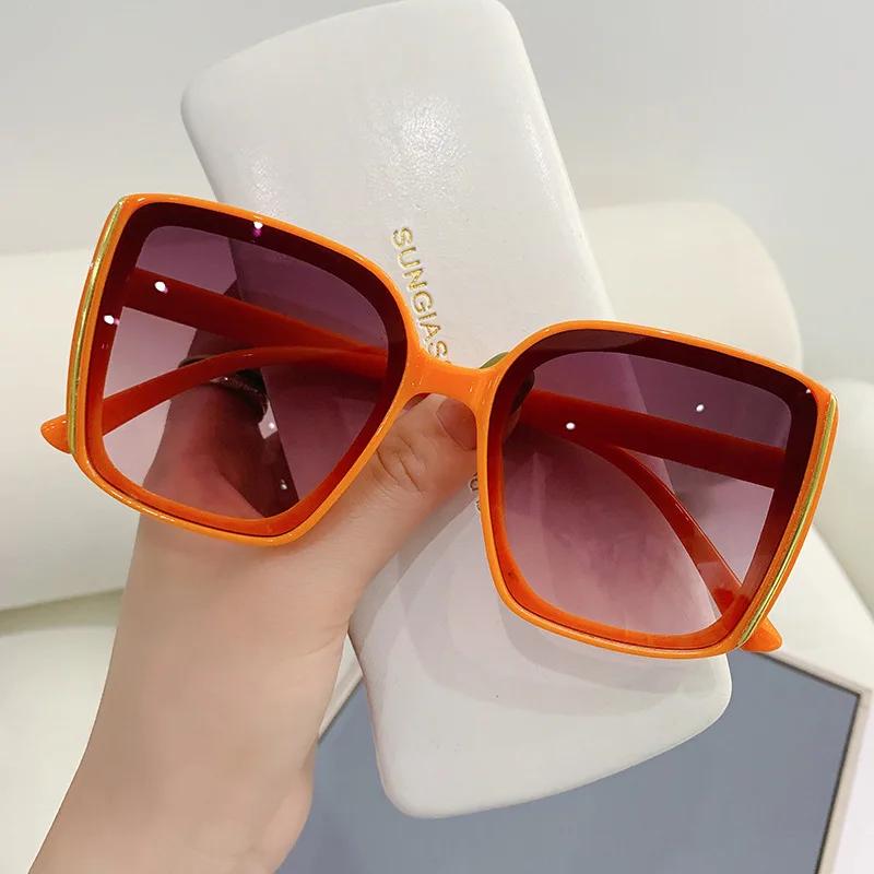 Square Big Sunglasses For Women  Female Women'S Retro Shades Uv400 Sun Glasses Eyewear Okulary Przeciwsloneczne Męskie
