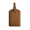 Women Men PU Leather Luggage Tag Suitcase Identifier Label Boarding Bag Tag Name Address Holder Travel Accessories