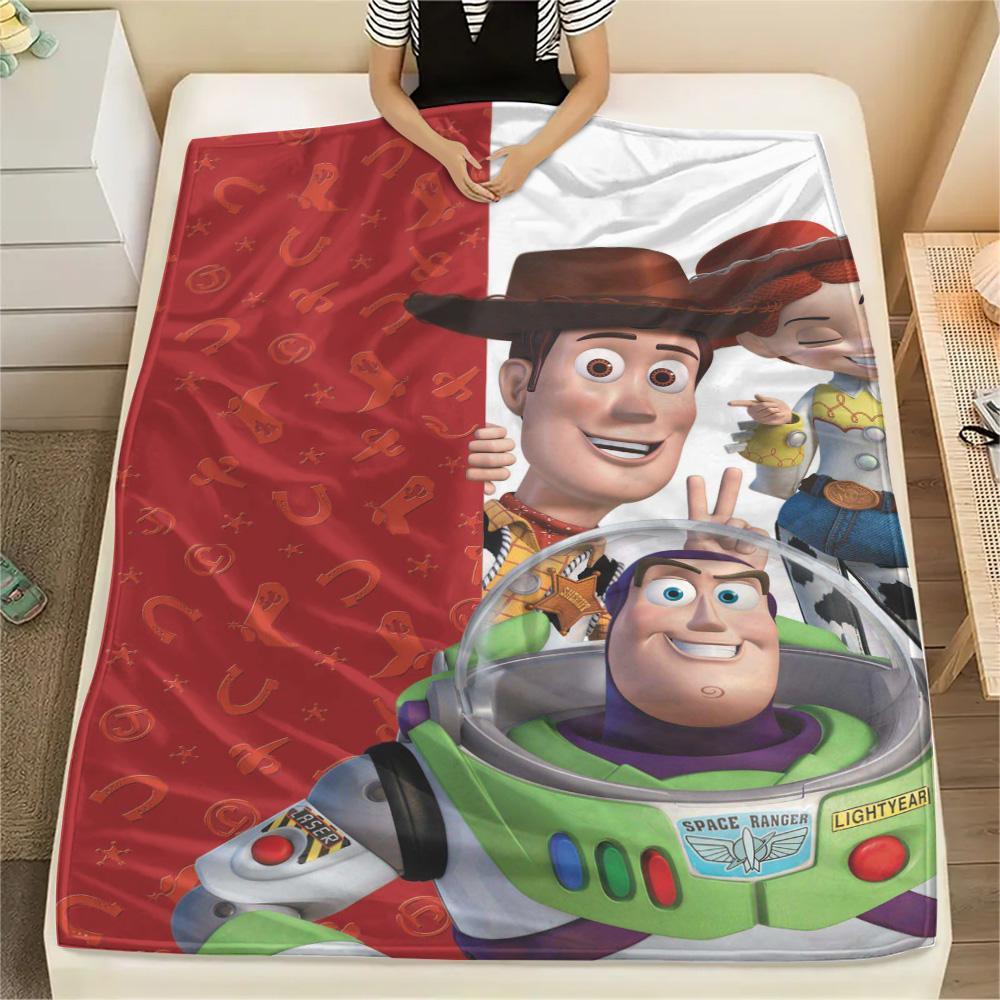 Toy Story Woody Character Print Blanket Suitable For All Seasons Home Decor Digital Printing Office Rest Blanket Machine Washable