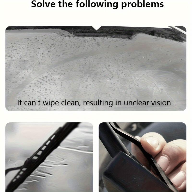 1pc Portable Car Wiper Repair Tool & Polisher - Handheld Rain Wipe for Quick Fix of Dirt, Bird Droppings, Water, Bug Residue.