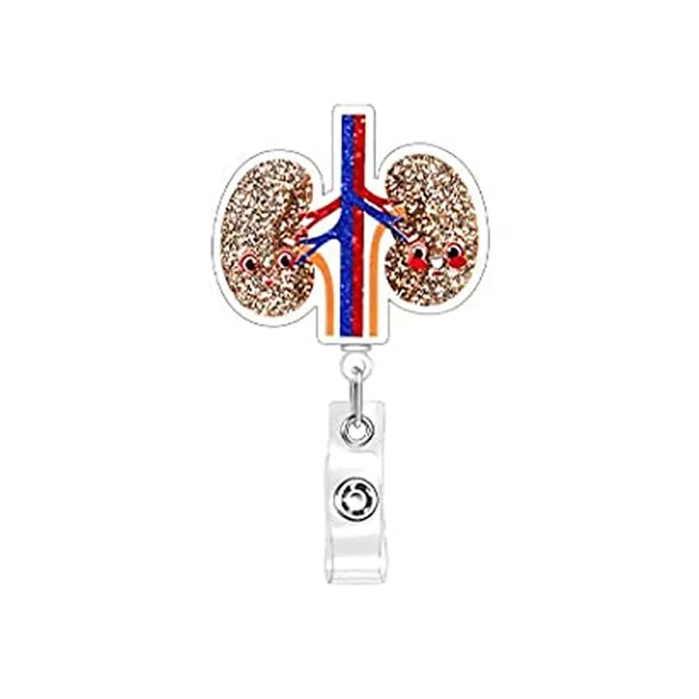 New Style Cute Cartoon Retractable Nurse Badge Reel Clip Badge Holder Students Doctor ID Card Holder Keychain Gift