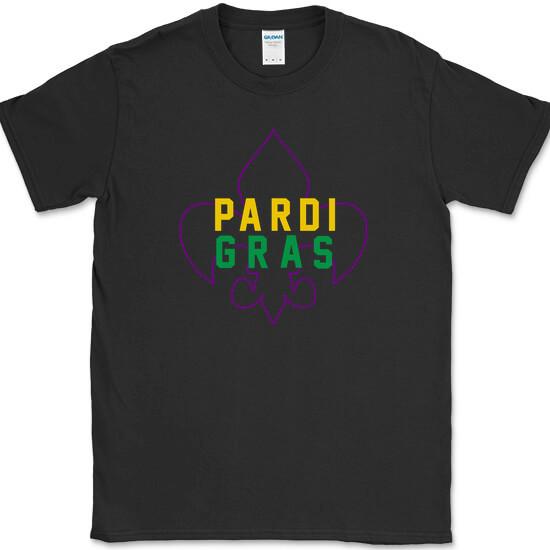 Mardi Gras Pardi Gras T-Shirt Party Carnival Celebration Holiday Tee S