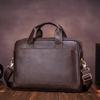 Men's Briefcase, Cowhide Men's Official Briefcase, Hand-held, Single-shoulder Computer Bag