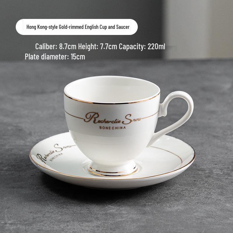 Elegant Europeisk Keramisk Kaffekopp - Snygg Lyxig Gåva för Kvinnor, Perfekt för Kontoret eller Kaféet.
