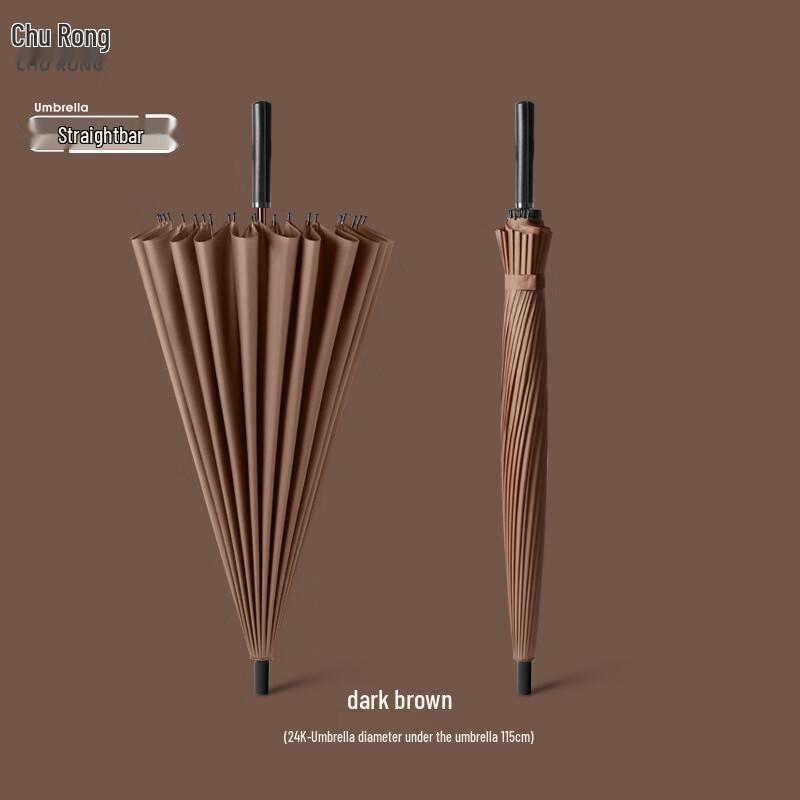 Churong Oversized 24-Rib Manual Straight Double Umbrella