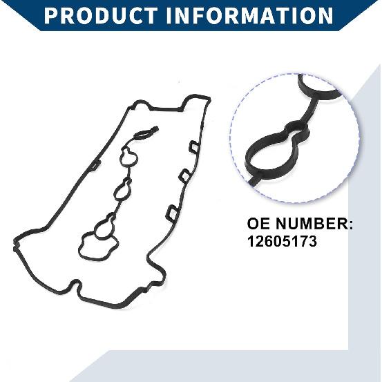 No.12605173 Valve Cover Gasket for Buick Regal CXL 2.0L L4-Flex 2011 / Cylinder Head Valve Seal Gasket/Durable Rubber Rocker Cover Gasket / 1 Pcs