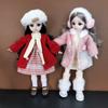 Coat Hat 30cm Doll Clothes Dress Up 1/6 BJD Clothes Fashion Doll Winter Suit  Holiday Gift