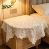 Long-lasting Lace Tablecloth Table Cover Square Doily White Floral Tablecloth Vintage Scalloped for Nightstand Coffee Tea Party Home Decor