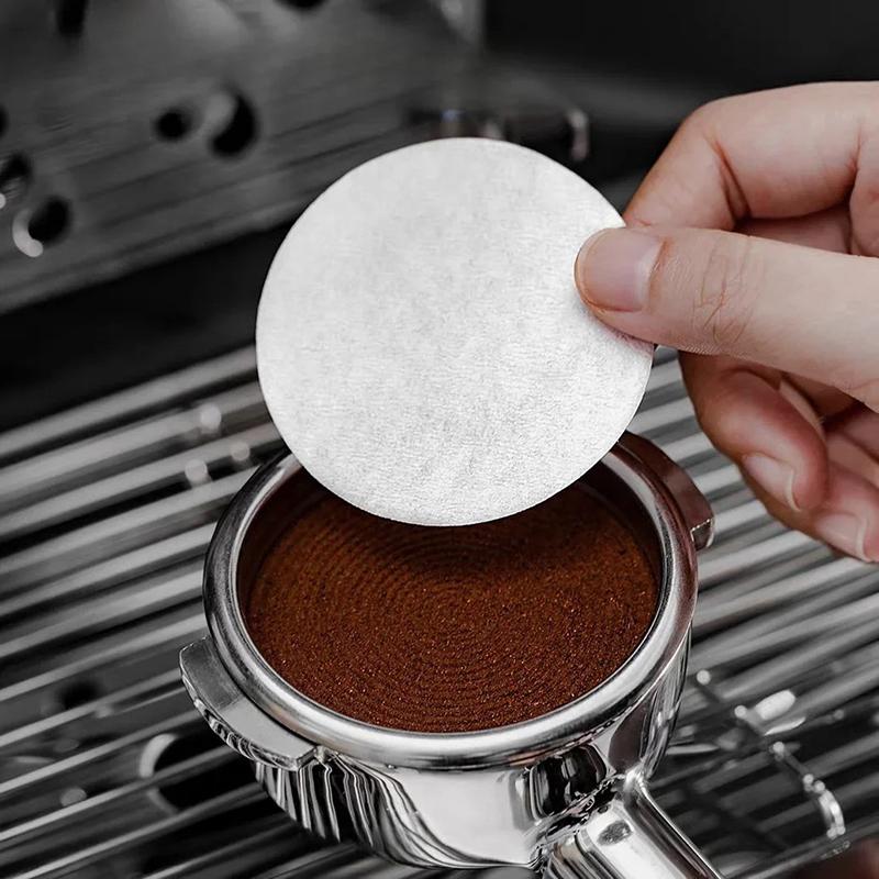 Coffee Filter Paper 51Mm 53Mm 58Mm Round Disposable Secondary Water Filter Papers Espresso Portafilter Accessories Barista Tools