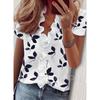 PEYWOW Women's Fashion Casual Summer Spring Autumn Winter V-Neck  Blouses & Shirts