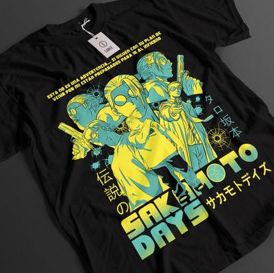 Sakamoto Days Shirt Sakamoto T-Shirt Shin T-Shirt Lu Top Heisuke Anime Unisex-T-Shirt