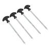 4PCS Camping Tent Pegs Stainless Steel T Shaped Screw in Stakes Ground Anchors for Outdoor Canopy Awning Shed