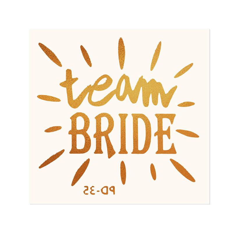 10pcs Team Bride Tattoo Sticker for Wedding Bridal Shower Decoration Bachelorette Hen Party Supplies Bride to be Bridesmaid Gift