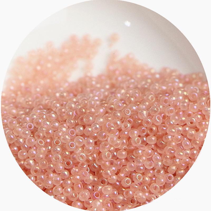 2mm Irisierende Glas-Samenperlen: Cremige Wolke für DIY Schmuck & Armbänder