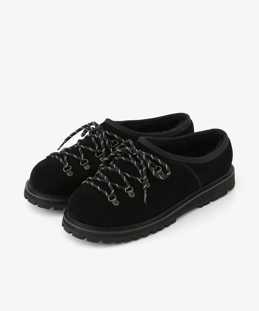 Romantic Move Mountain Winter Clogs R25U100 (Black Suede)