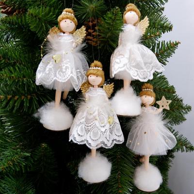 Weihnachtsdekoration, Engelspuppe, Spielzeug, hängender Anhänger, Weihnachtsbaumschmuck, Weihnachtsdekoration für Zuhause, Neujahr