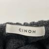 CINOH 22WKN006 Charcoal Merino Wool Oversized High Neck Knit Tops 38 charcoalUsed
