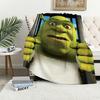Cartoon S-ShrekS Cute Funny Blanket Plush Nap Sofa Rug for Living Room Warm Office Bedroom Birthday Home Travel Kid Gifts