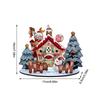 Christmas Cartoon House Wooden Assembly Ornaments Diy Children'S Gifts Three-Dimensional Ornaments Christmas Desktop Ornaments