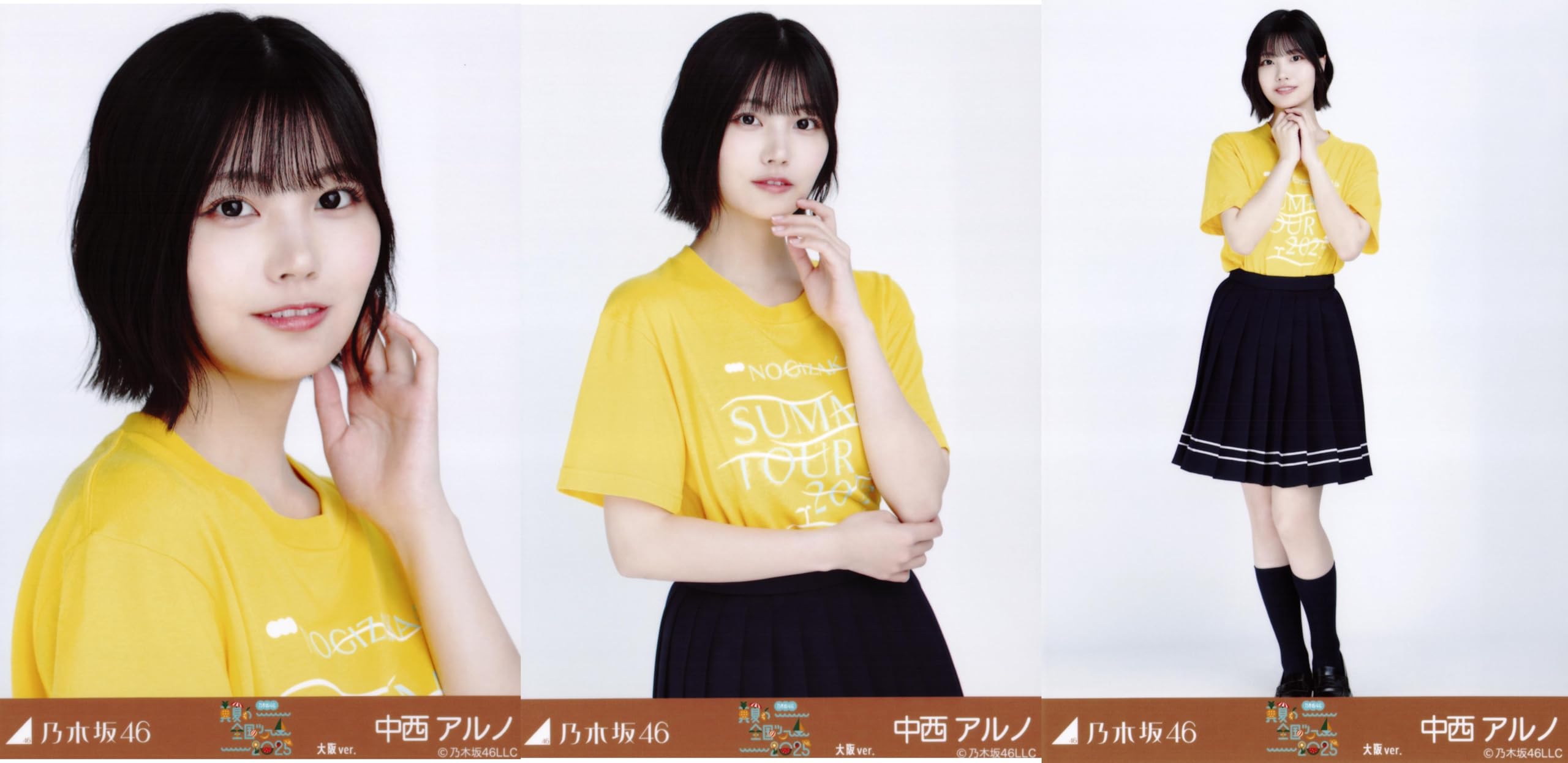 

Nogizaka46 Midsummer National Tour 2025 Photo T-shirt Osaka version 3-piece set by Arno Nakanishi
