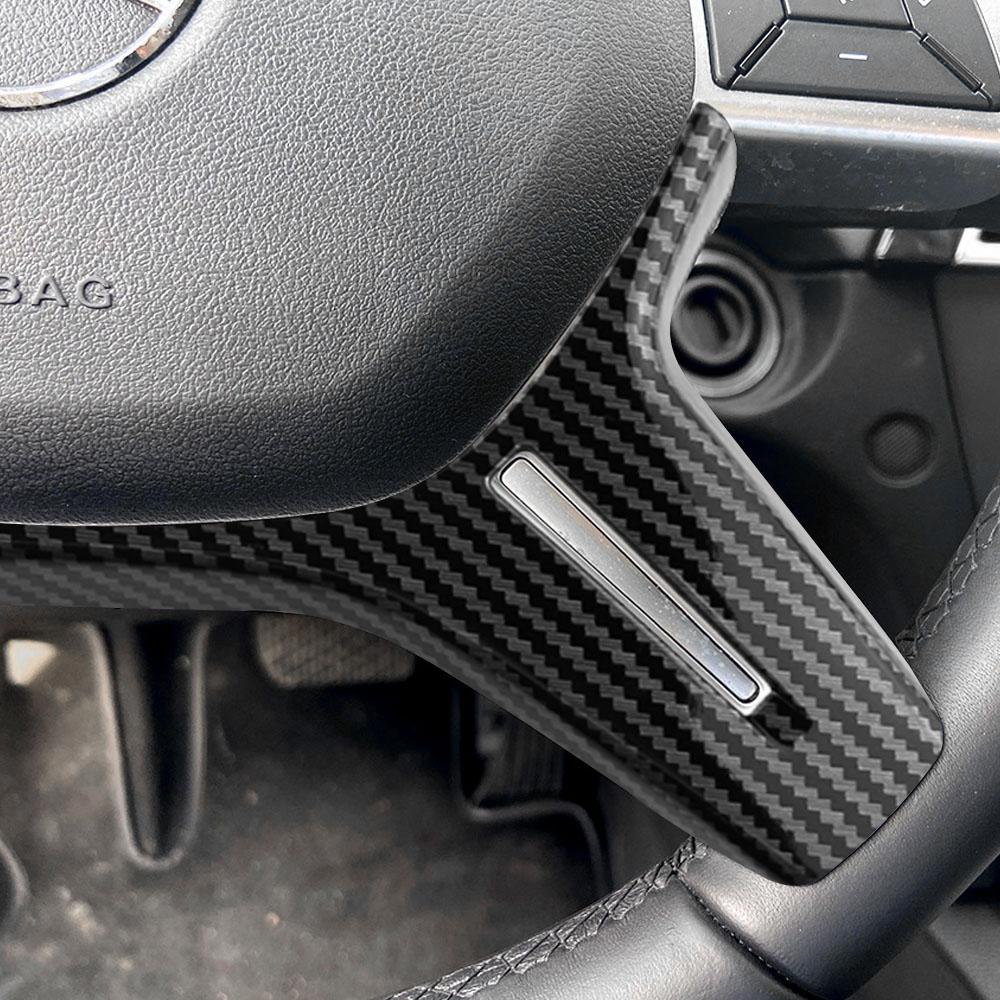 ABS Chrome Steering Wheel Cover Sticker for Mercedes Benz C E Class ML GL W204 W212 X166 W166 11-16 Car Styling Trim Accessories