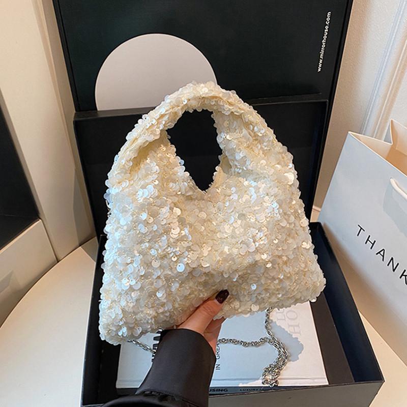 2025 Trendy Designer Women Full Sequins Handbags and Purses Lady Fashion Evening Party Chain Crossbody Shoulder Bag New Tote Bag