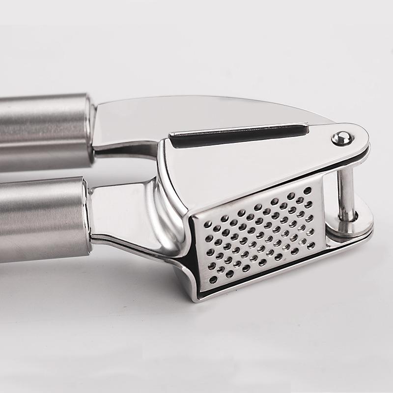 304 Stainless Steel Garlic Press Ginger Crusher Multifunction Manual Garlic Smasher Manual Press Grinding Tool Kitchen Supplies