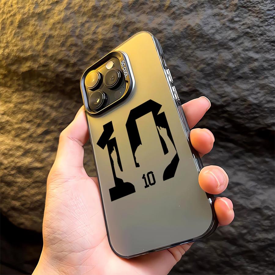 Cartoon Football Number 7 10 Phone Cover Case for iPhone 17 Pro Max 16 11 14 Plus Air 15 12 Pro 13