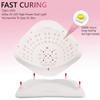 Lámpara de uñas UV/LED profesional de 320 W, secador de uñas, máquina de fototerapia de uñas, lámpara de uñas UV de doble fuente de luz para uso en manicura DIY.