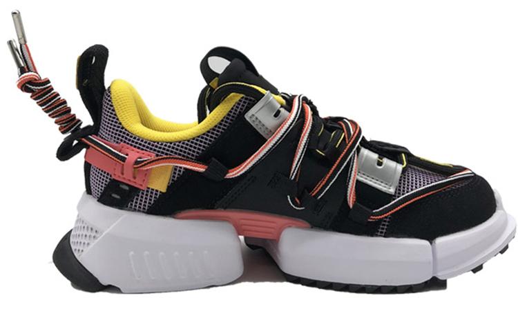 Li Ning Pan Gu Casual Shoes Women's Low Top Black/White/Red AGLP088-10