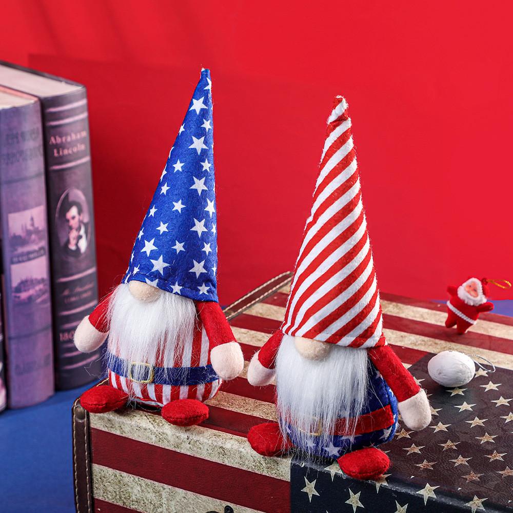 Kreative Neue Unabhängigkeitstagsdekoration Mit Rudolph Zwergpuppen Design Für Feiern
